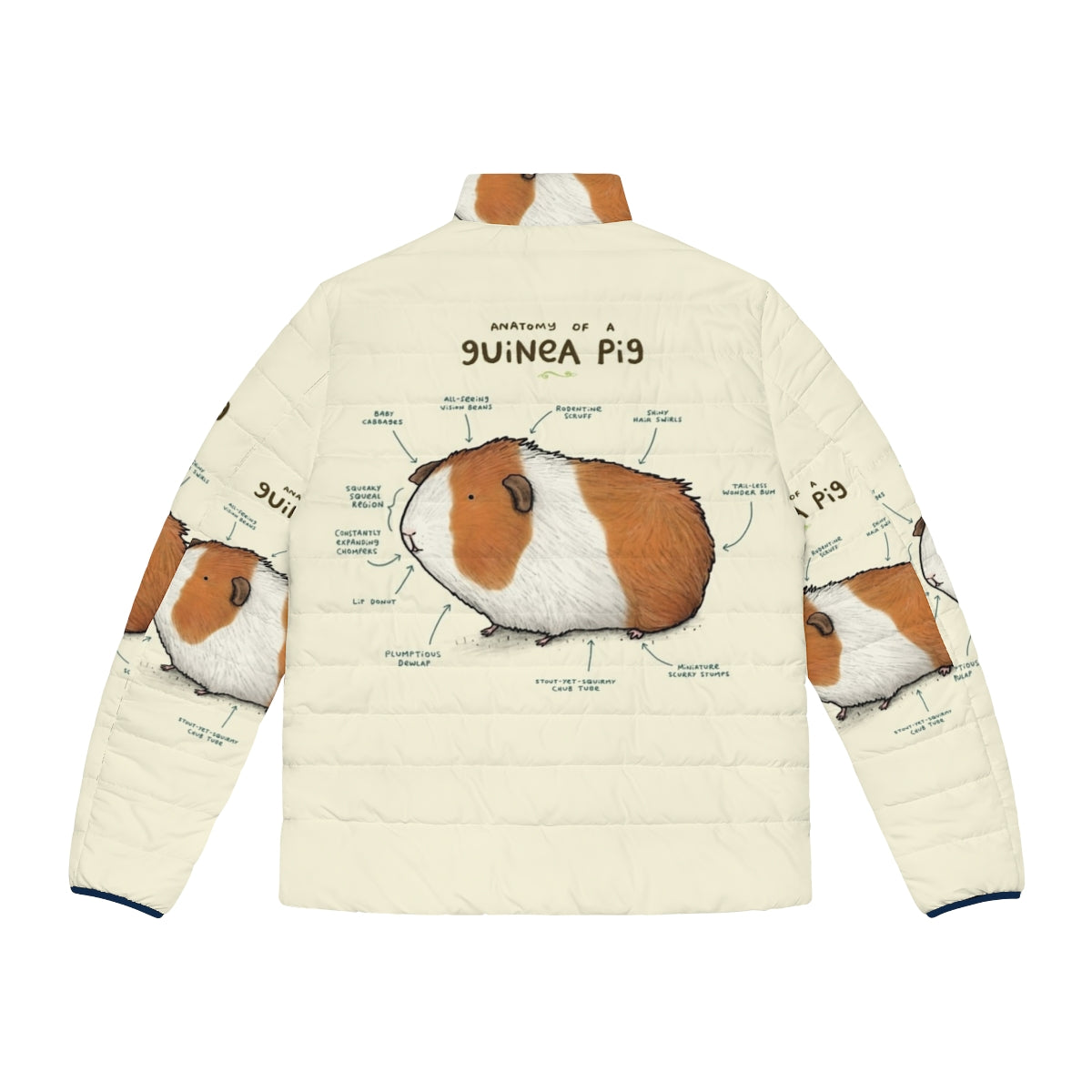 Anatomy of a Murder inspired vintage-style puffer jacket - Back