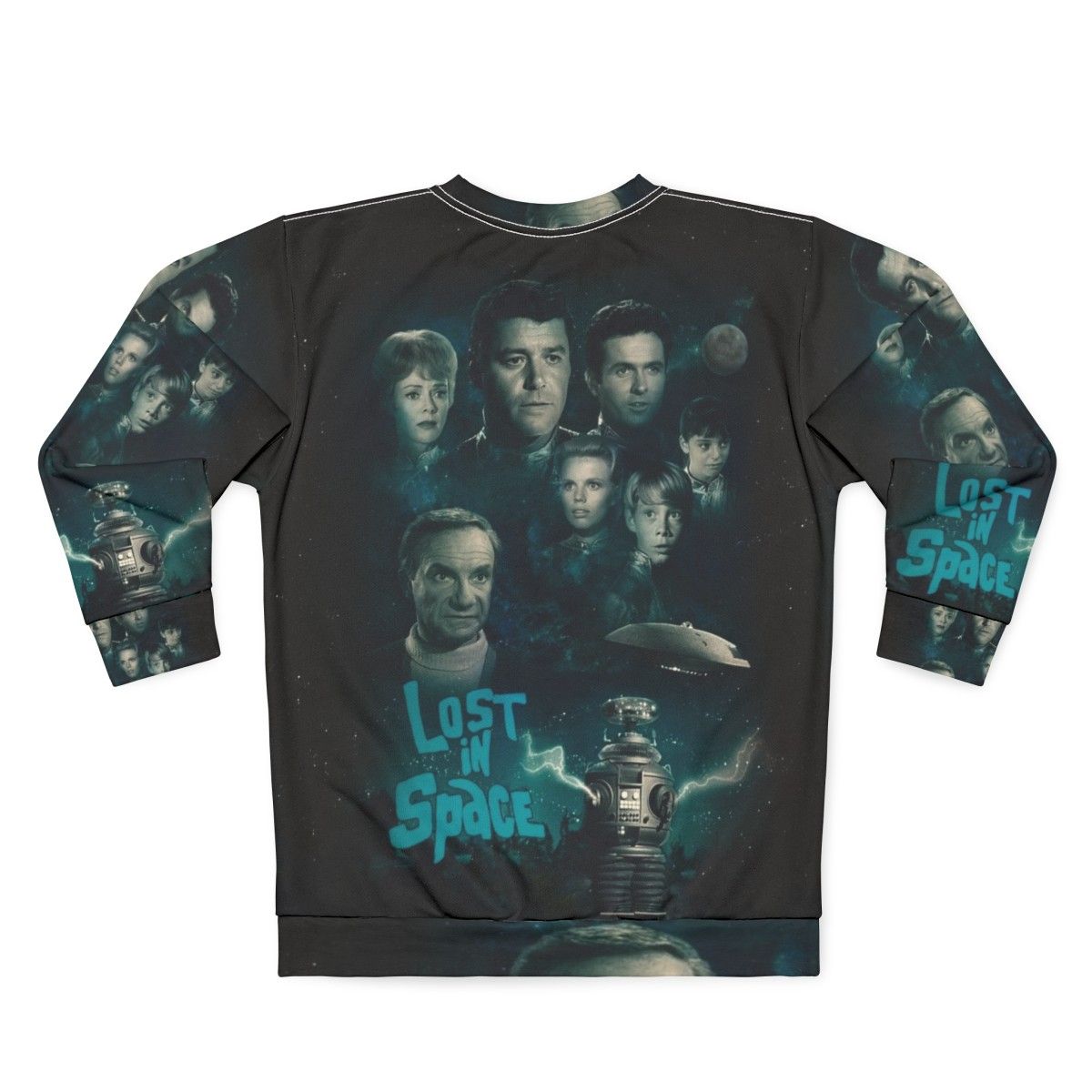 Retro "Lost in Space" themed sweatshirt - Back