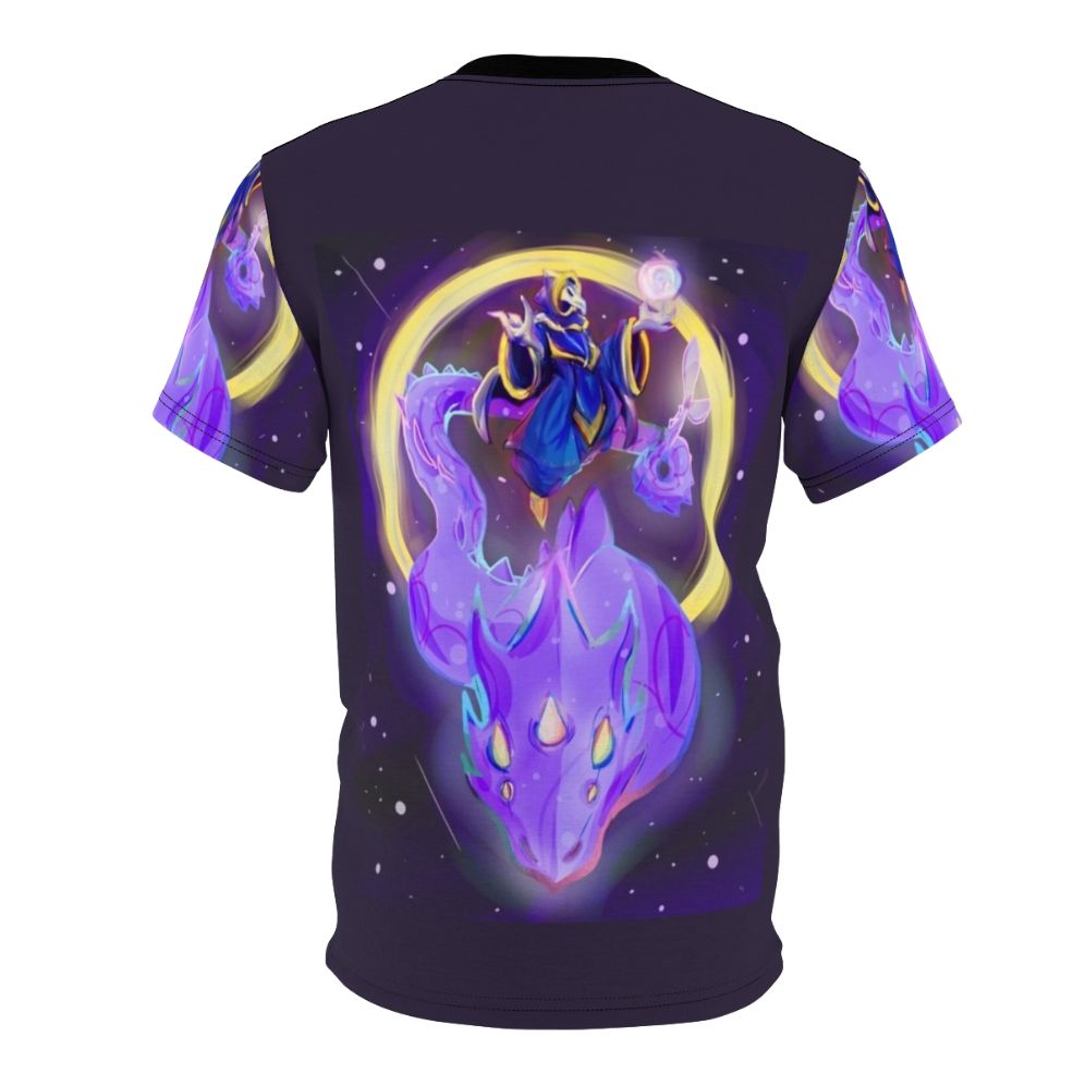 Terraria inspired Lunatic Cultist Phantasm Dragon graphic on a high-quality t-shirt - Back