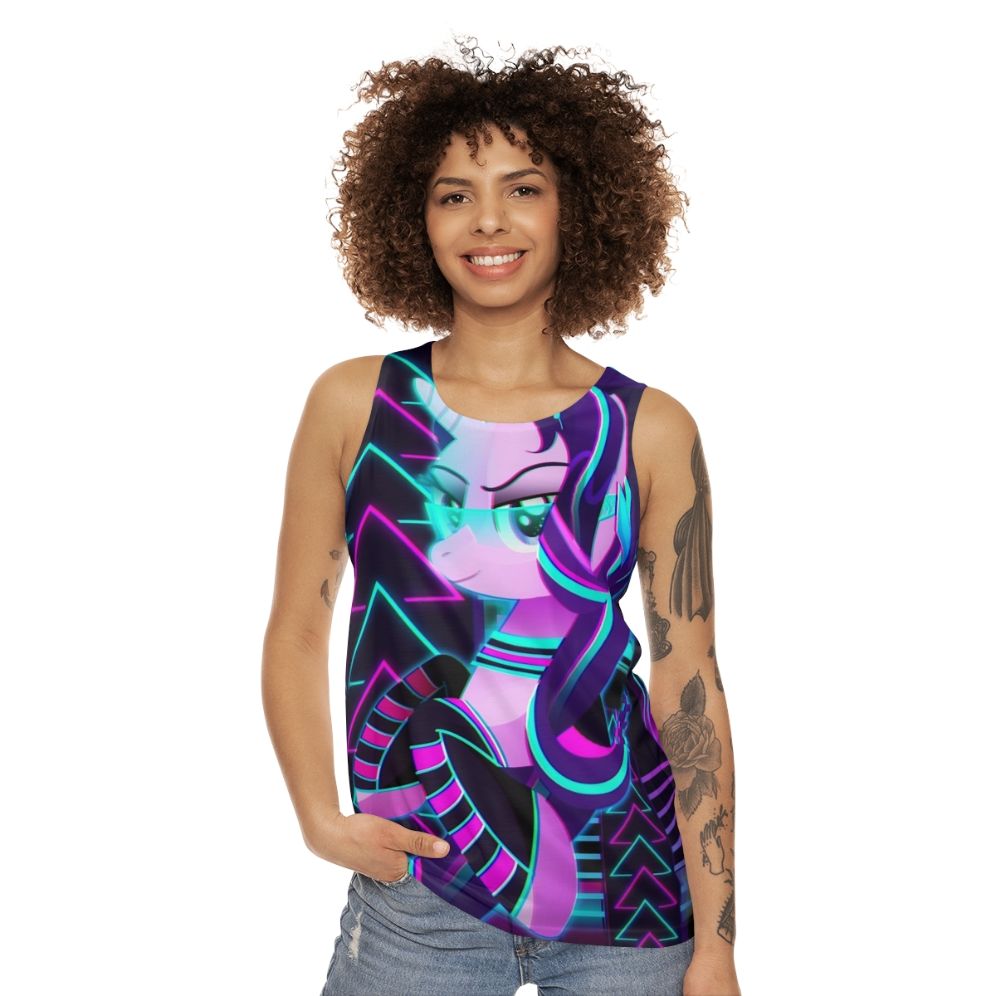 Retro synthwave starlight glimmer unisex tank top - women