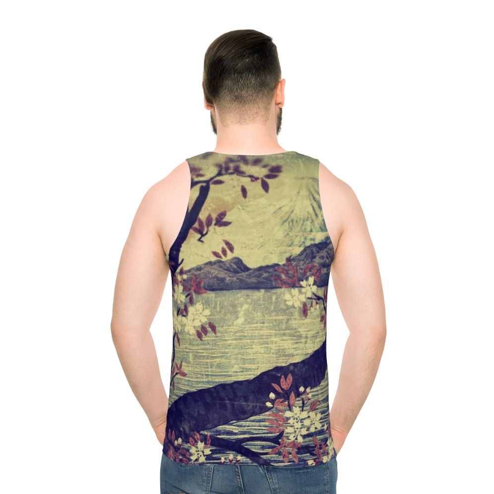 Templing at Hanaui Nature Landscape Unisex Tank Top - men back