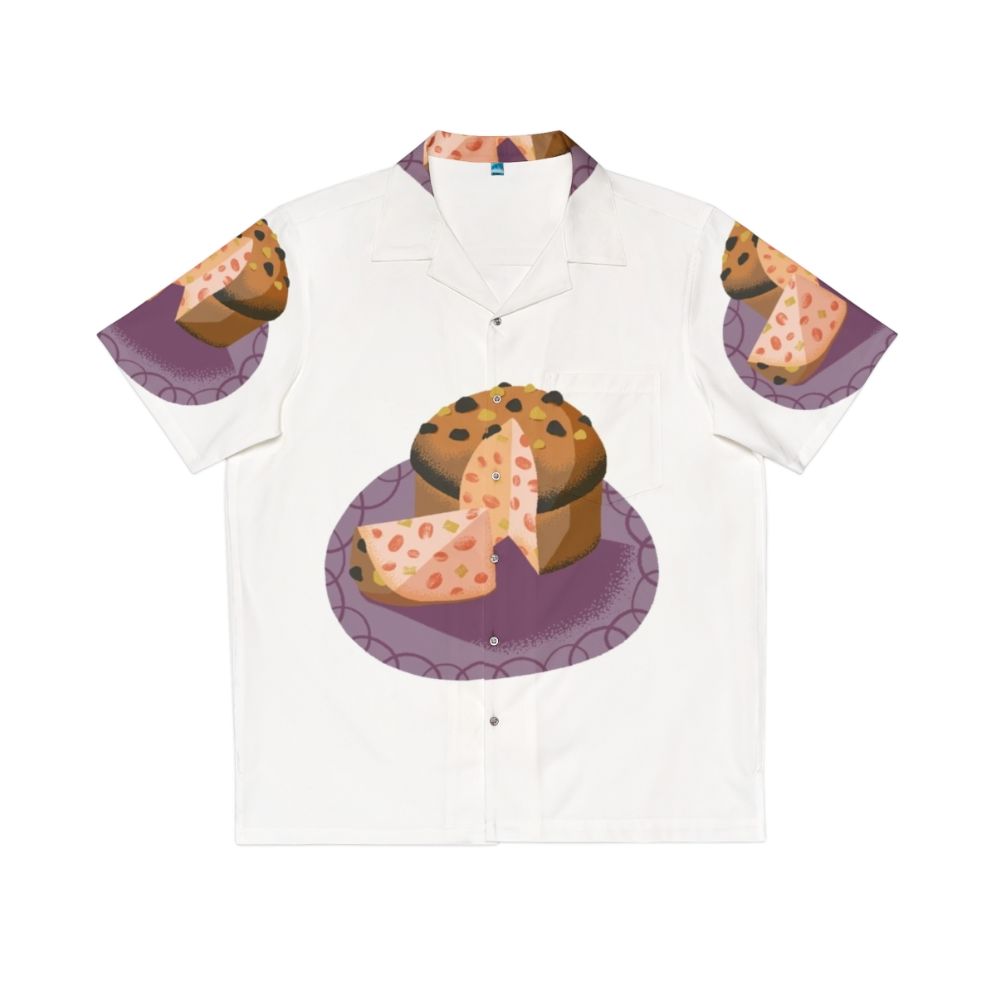 Team Panettone Hawaiian Shirt, Christmas Shirt with Italian Bakery Motif