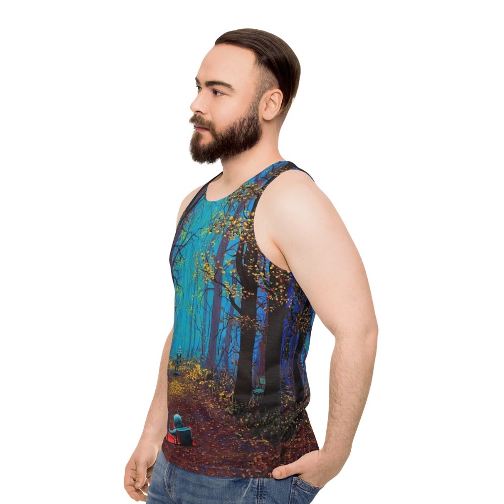 Cosmic Astronaut Unisex Tank Top - men side