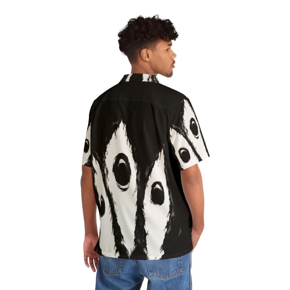 Kishin Eyes Hawaiian Shirt - Manga Inspired Graphic Tee - People Back