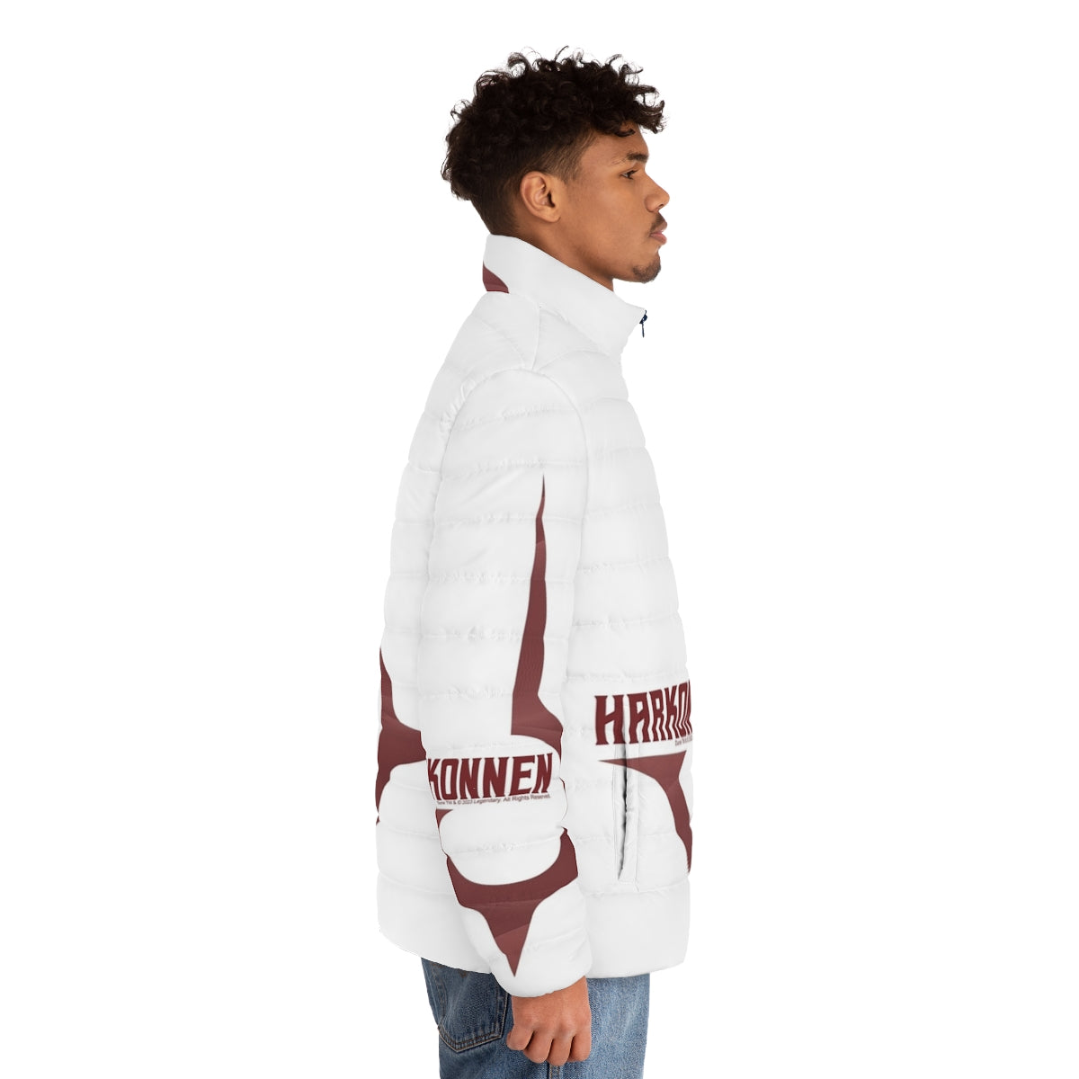 Scarlet House Harkonnen Dune 2020 Puffer Jacket featuring a bold and stylish design - men side right