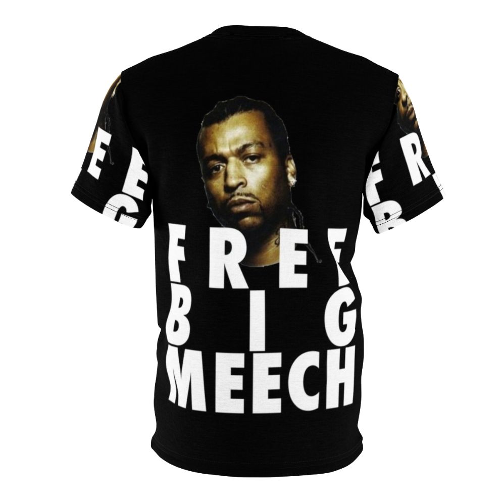 Graphic T-shirt design featuring the words "Big Meech BMF" in a bold, street-inspired style. - Back