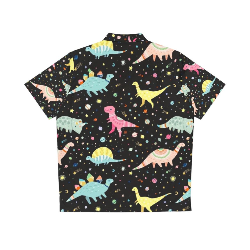 Colorful dinosaur pattern hawaiian shirt for children - Back