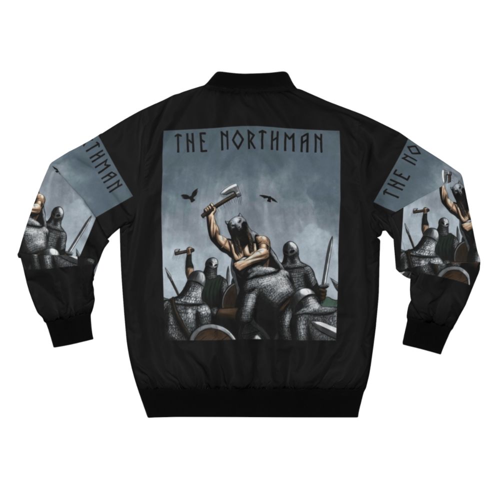 The Northman Limited Edition Bomber Jacket featuring Viking themes and graphics - Back