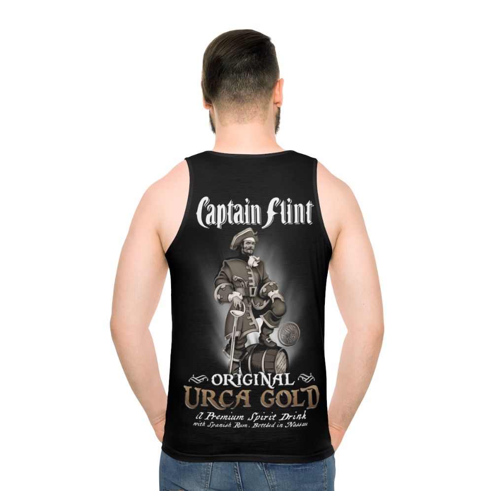 Captain Flint Rum Unisex Pirate Tank Top - men back