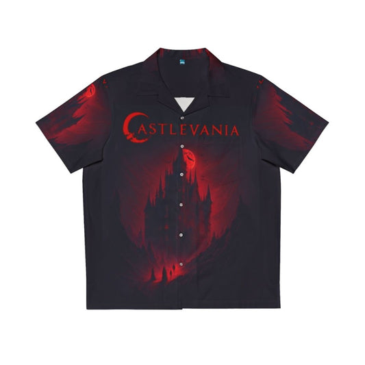 Castlevania Netflix Hawaiian Shirt featuring Alucard, Trevor Belmont, and Sypha Belnades