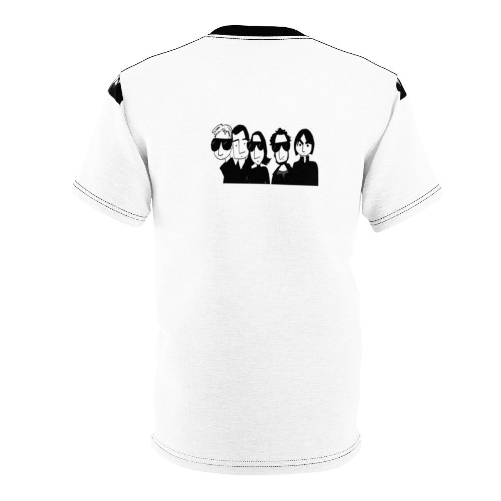 Retro-style t-shirt with Los Planetas band graphic - Back