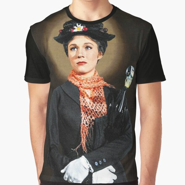 Mary Poppins Graphic T-Shirt with Iconic Pop Culture Movie Imagery