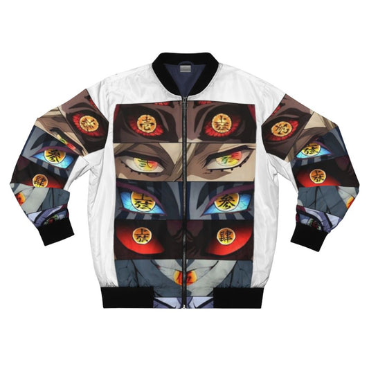 Demon Slayer Upper Moons Eyes Bomber Jacket