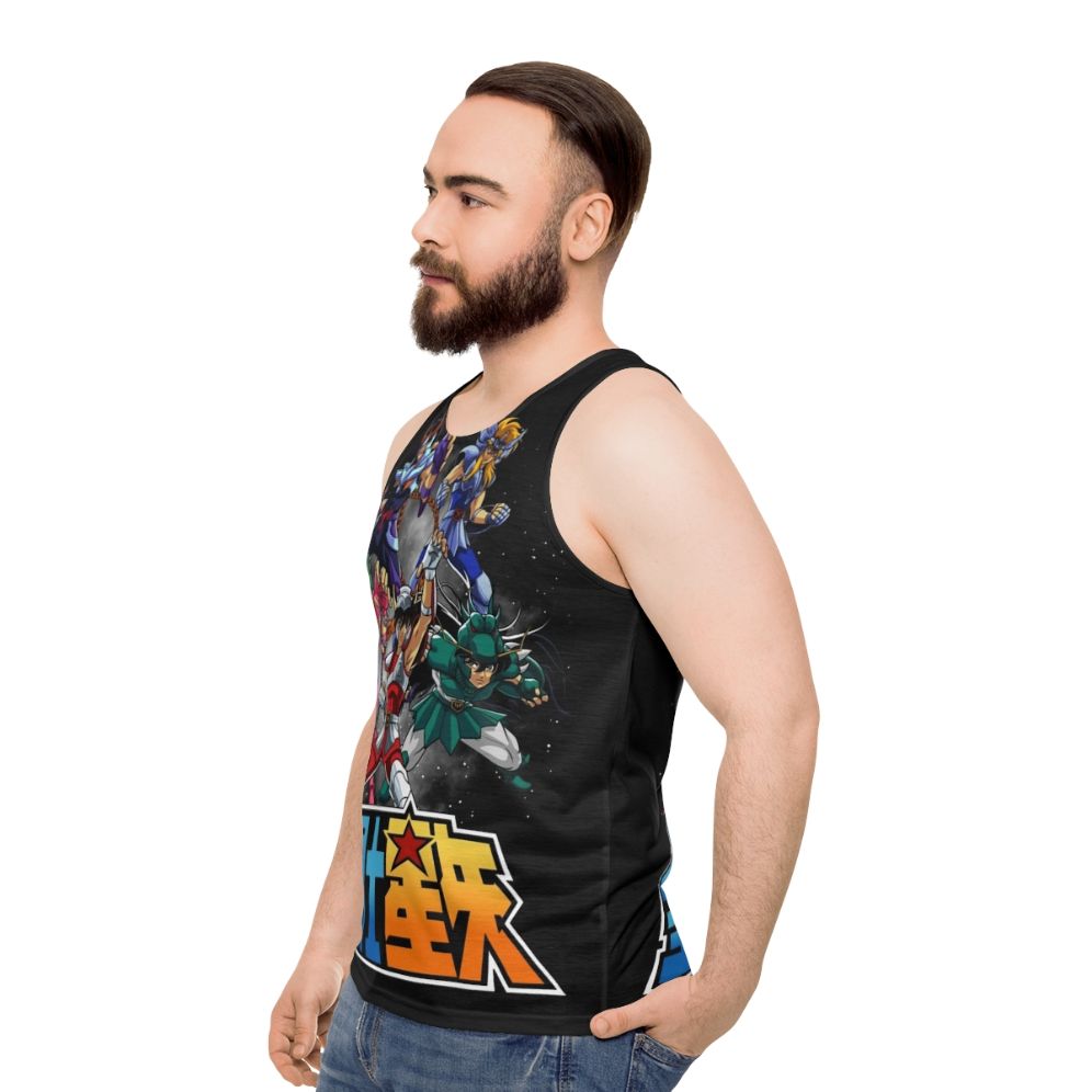 Knights of the Zodiac Unisex Anime and Manga Tank Top - men side