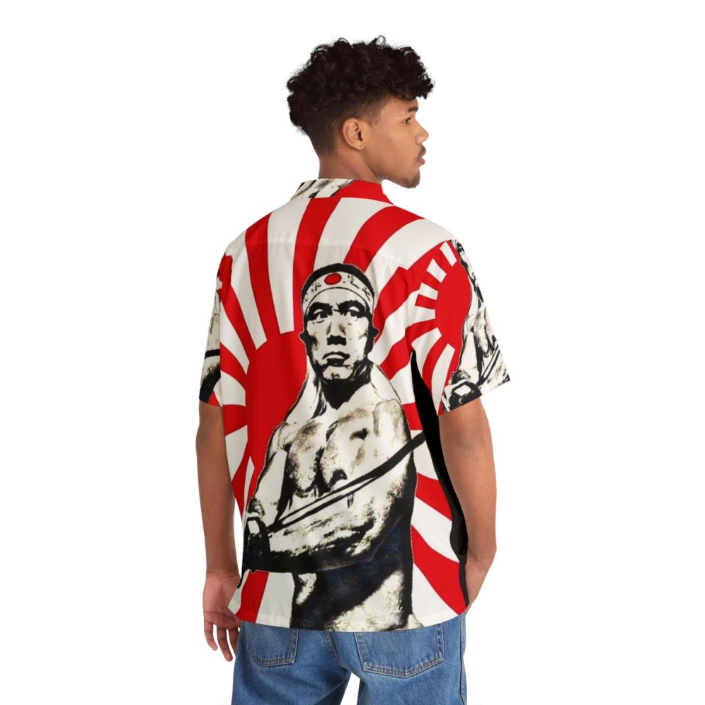 Yukio Mishima Japanese Author Inspired Hawaiian Shirt - People Back