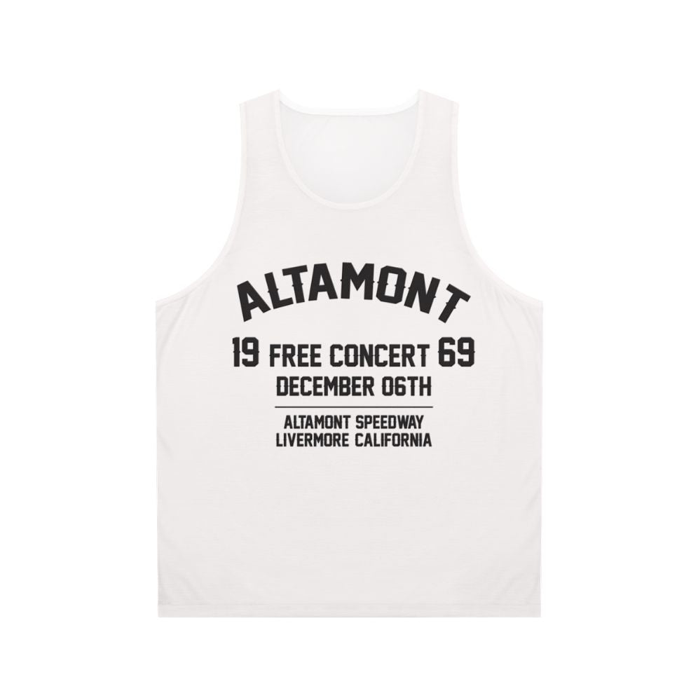 1969 music festival musicians gifts unisex tank top