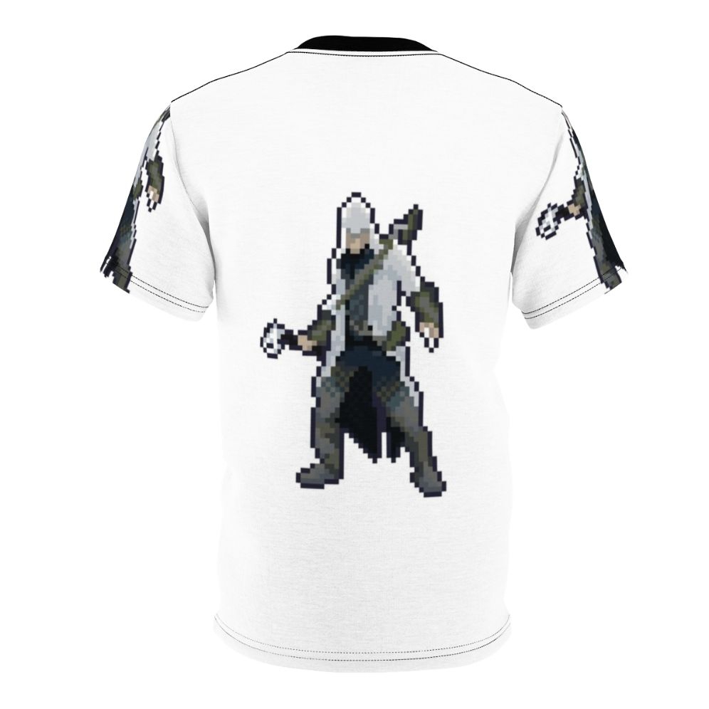 Assassin's Creed Connor Pixel Art Retro Gaming T-Shirt - Back