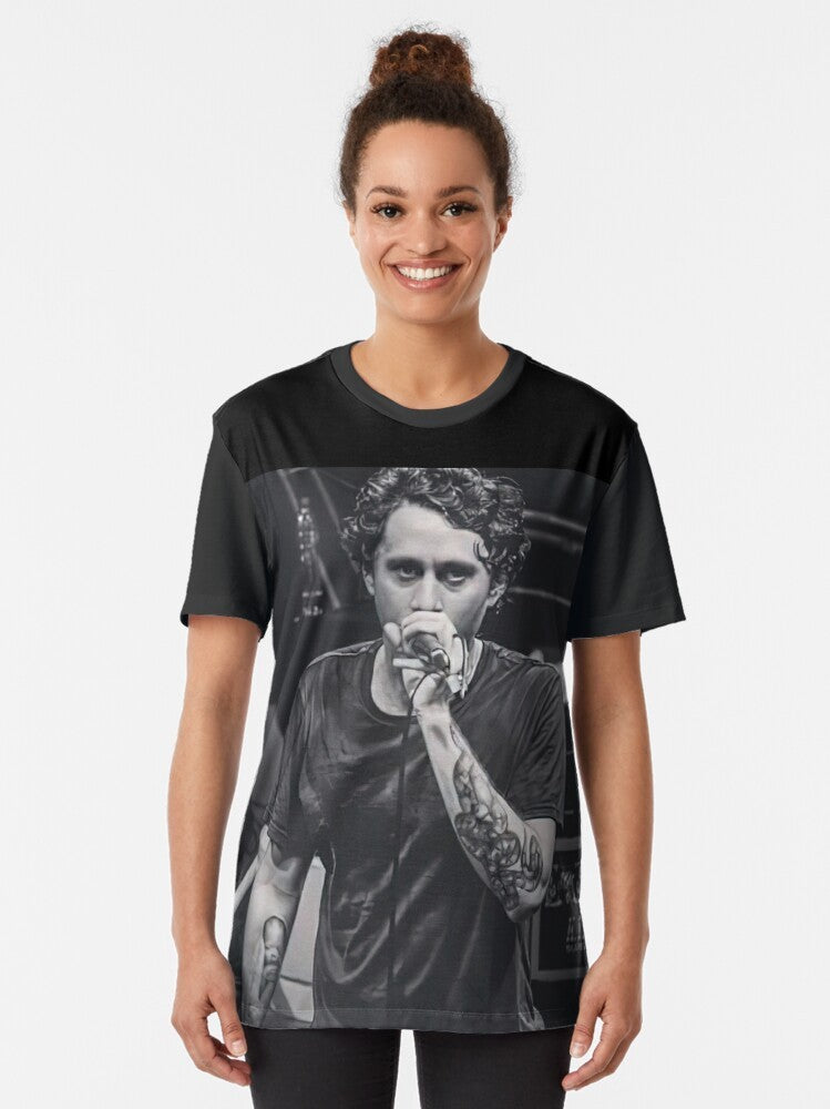 Canserbero rap portrait graphic t-shirt - Women