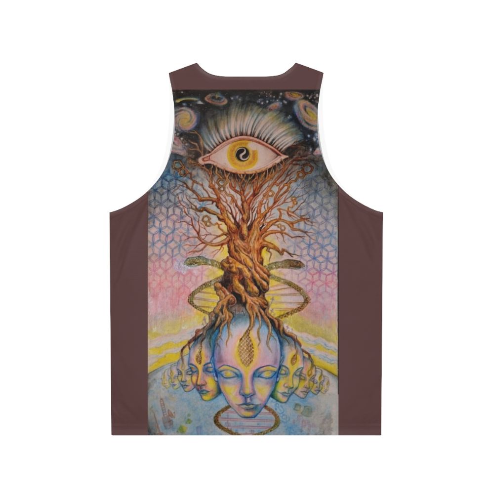 Pineal gland visionary art unisex tank top - Back