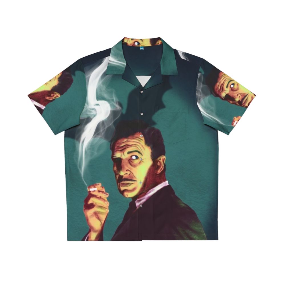 Vintage Hawaiian shirt featuring classic Hollywood horror actor Vincent Price