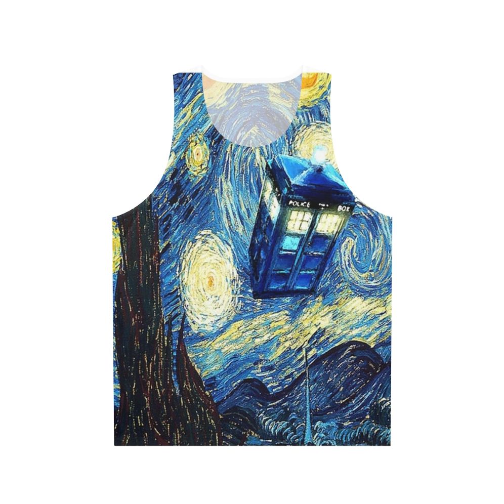 Van Gogh Unisex Tank Top with Space Imagery