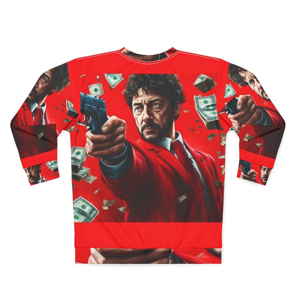 Money Heist Red Suit Sweatshirt - Back