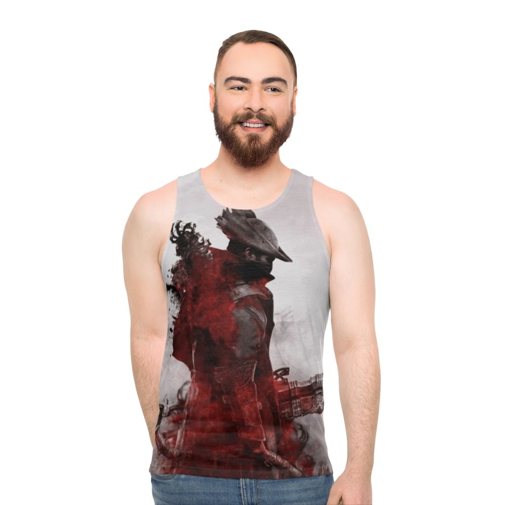 Bloodborne vector design high quality unisex tank top - men