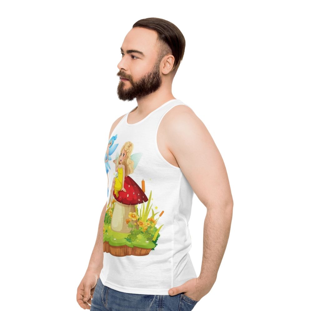 Unisex tank top with fantasy legendary animals design - men side