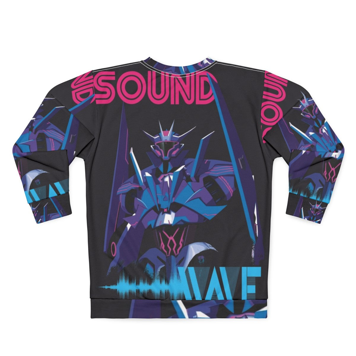 Soundwave Sweatshirt - Transformers Inspired Retro Sci-Fi Clothing - Back