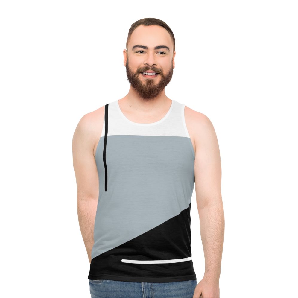 Geometric Abstract Minimalist Unisex Tank Top - men