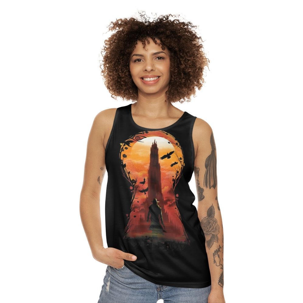 Unisex tank top with The Wind Through The Kyehole design - women