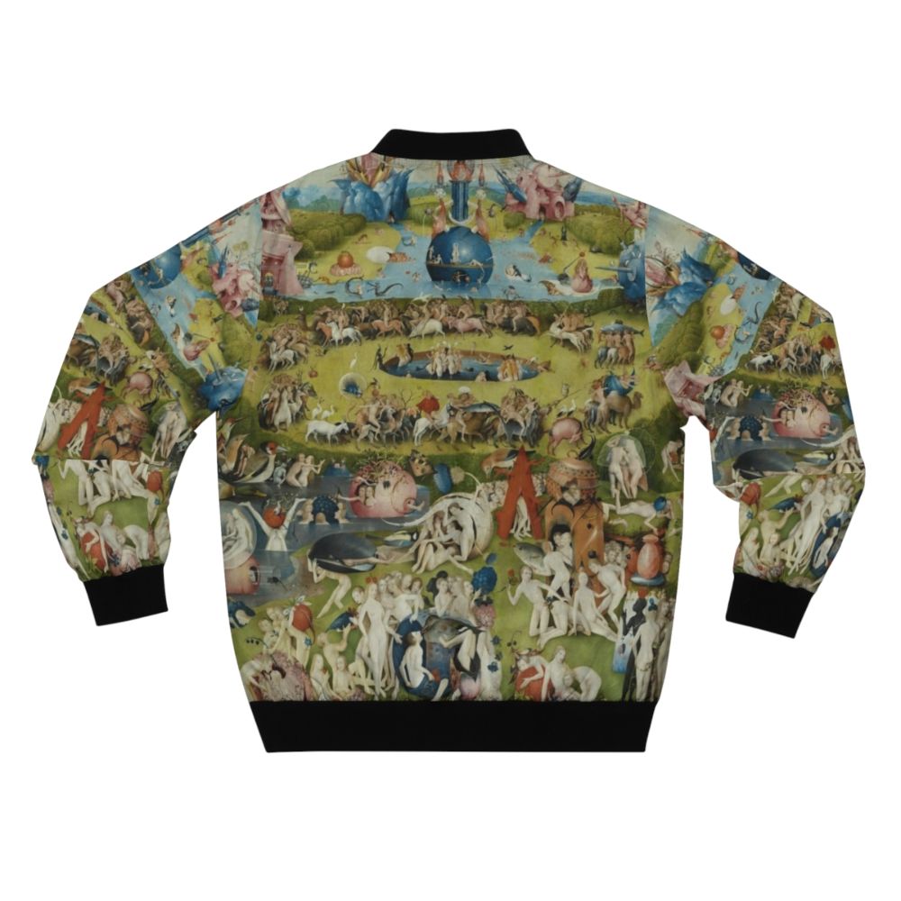 Hieronymus Bosch inspired bomber jacket featuring The Garden of Earthly Delights - Back