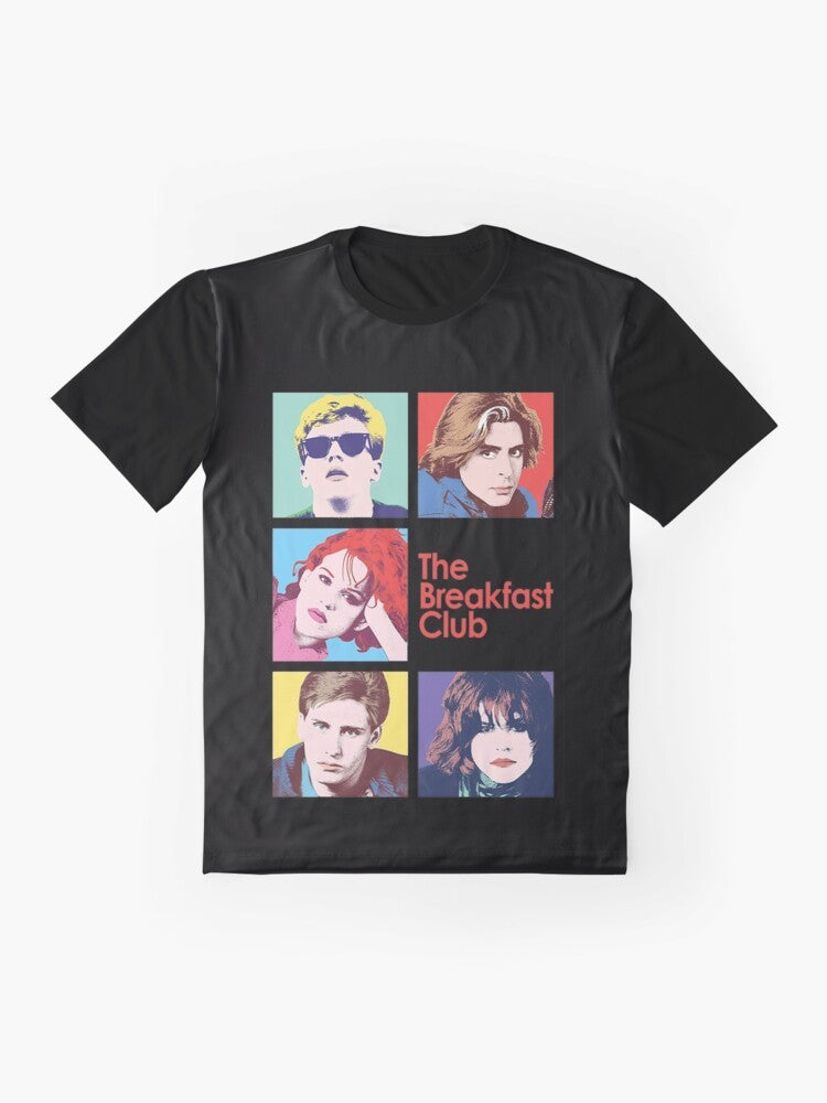 The Breakfast Club movie-inspired graphic t-shirt with 80s retro design - Flat lay