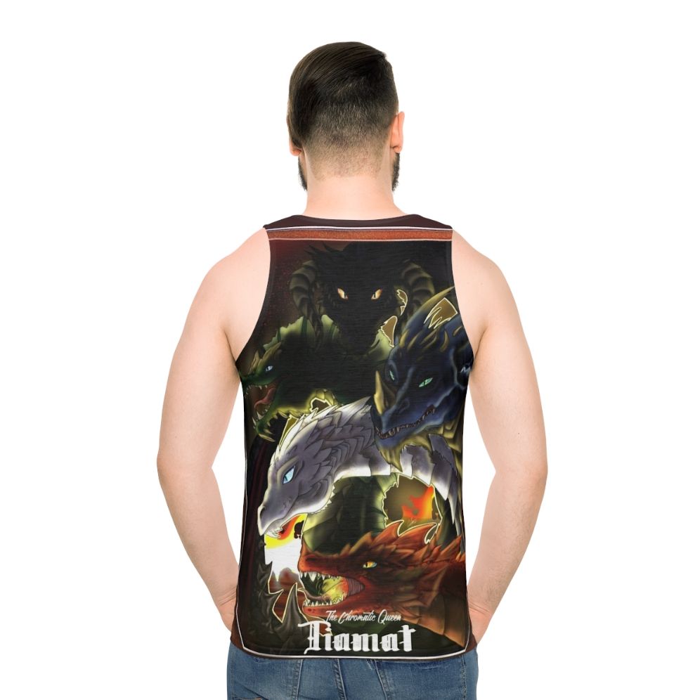 Tiamat the Chromatic Queen Unisex Tank Top - men back