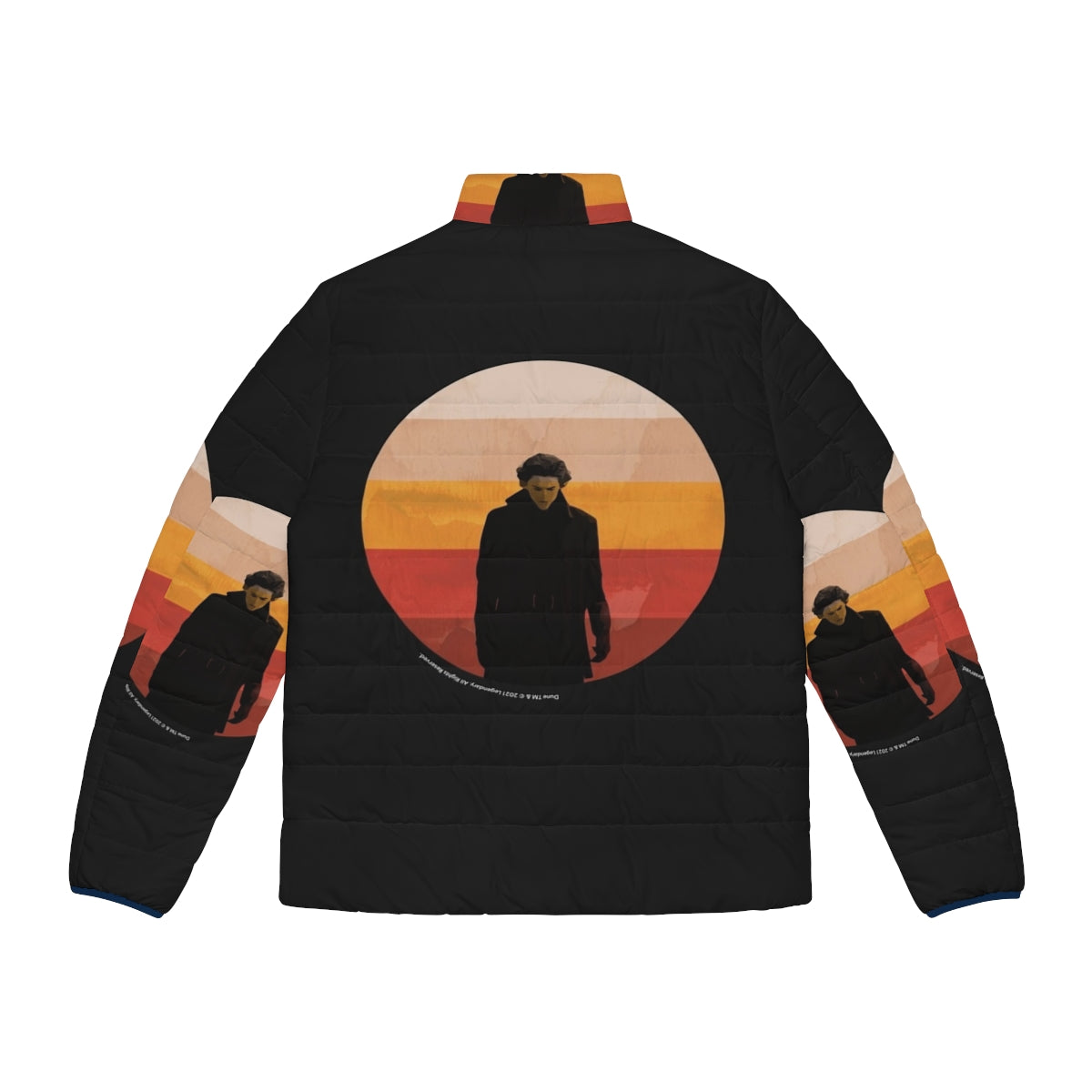 Dune 2020 Inkpress Artwork Puffer Jacket - Back