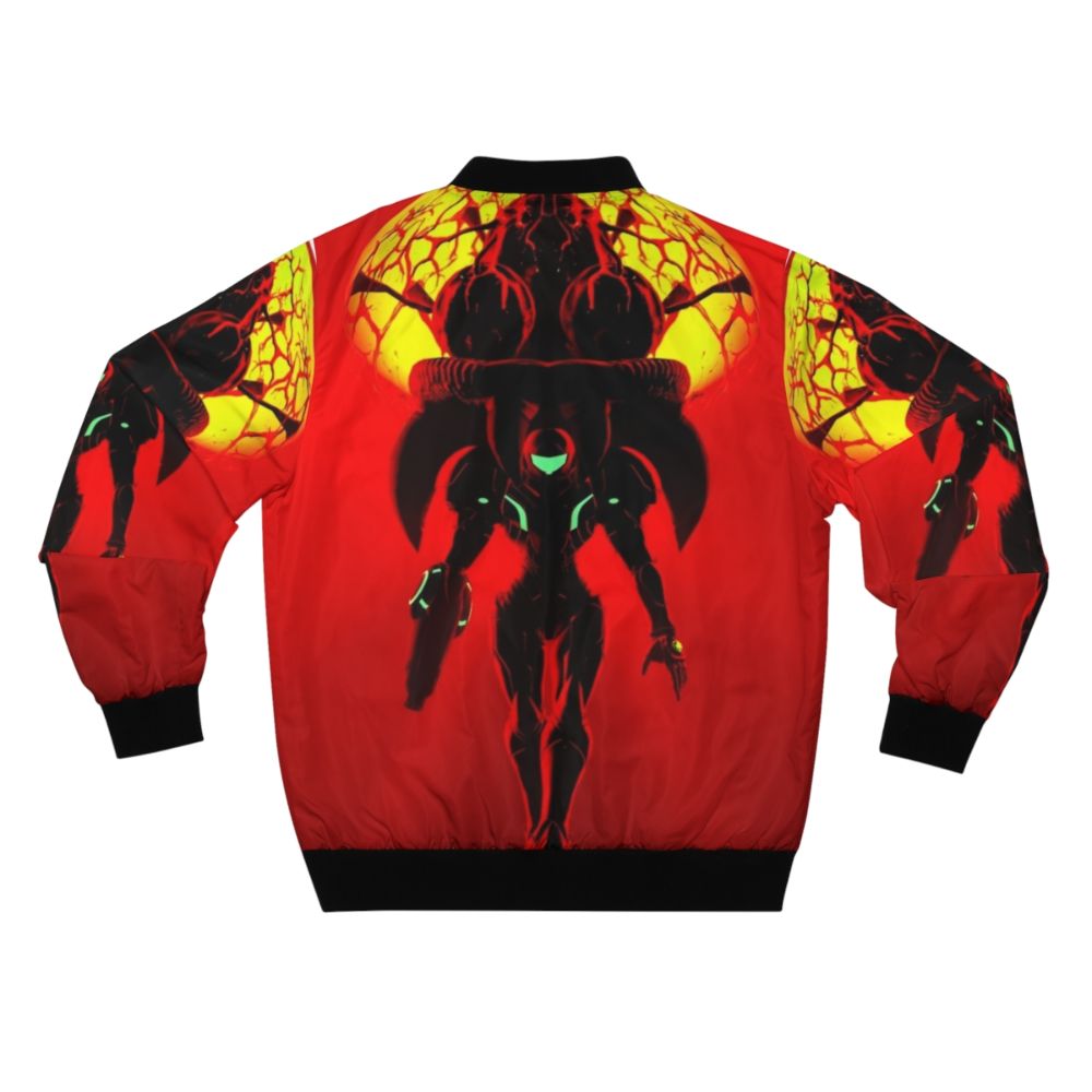 Metroid Samus Bomber Jacket - Futuristic Sci-Fi Inspired Apparel - Back