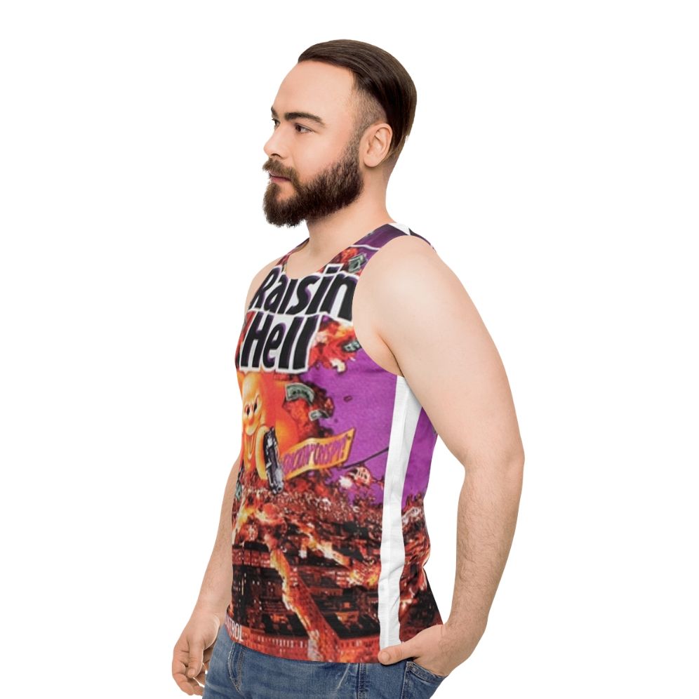 Unisex Raisin Hell Fresh Design Supreme Quality Tank Top - men side