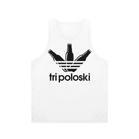 Unisex Tri Poloski Tank Top with Slav Style Design