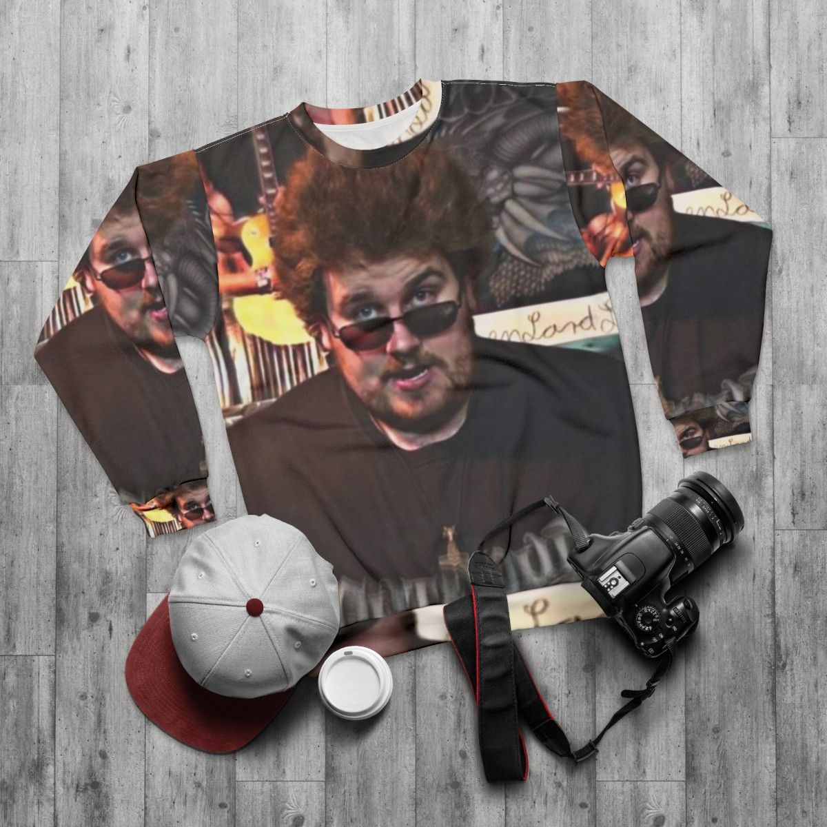 Drachenlord Rainer Winkler German Youtuber and Streamer Sweatshirt - flat lay