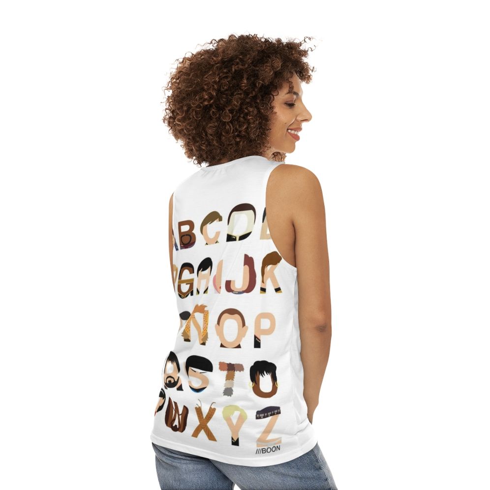 Star Trek Alphabet Unisex Tank Top - women back