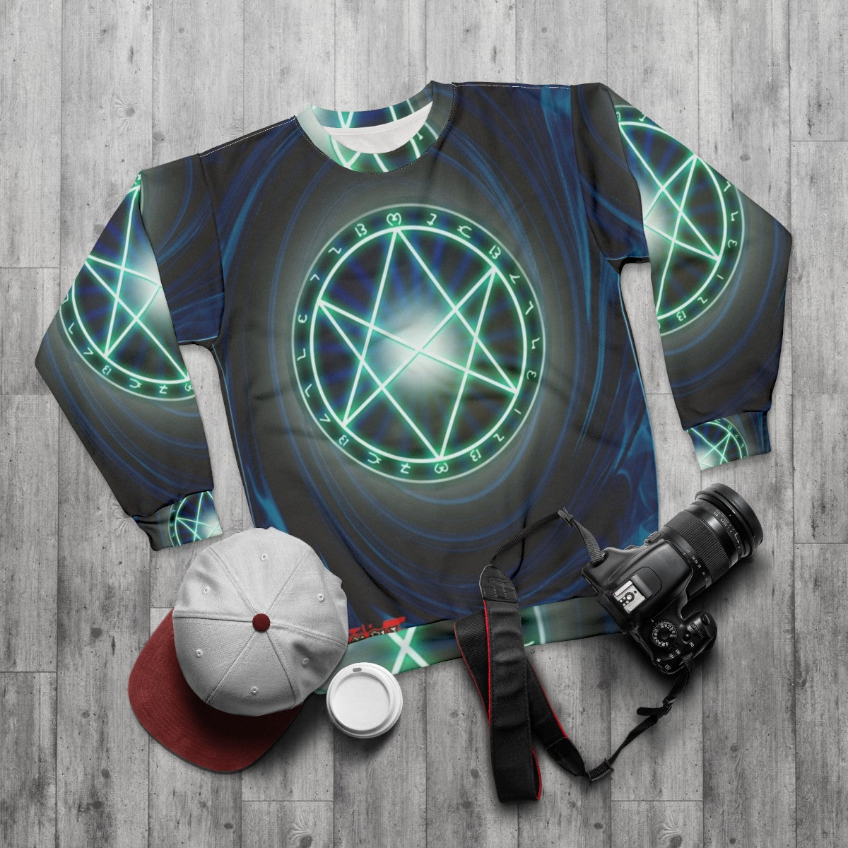 Yugioh Seal of Orichalcos Sweatshirt - flat lay