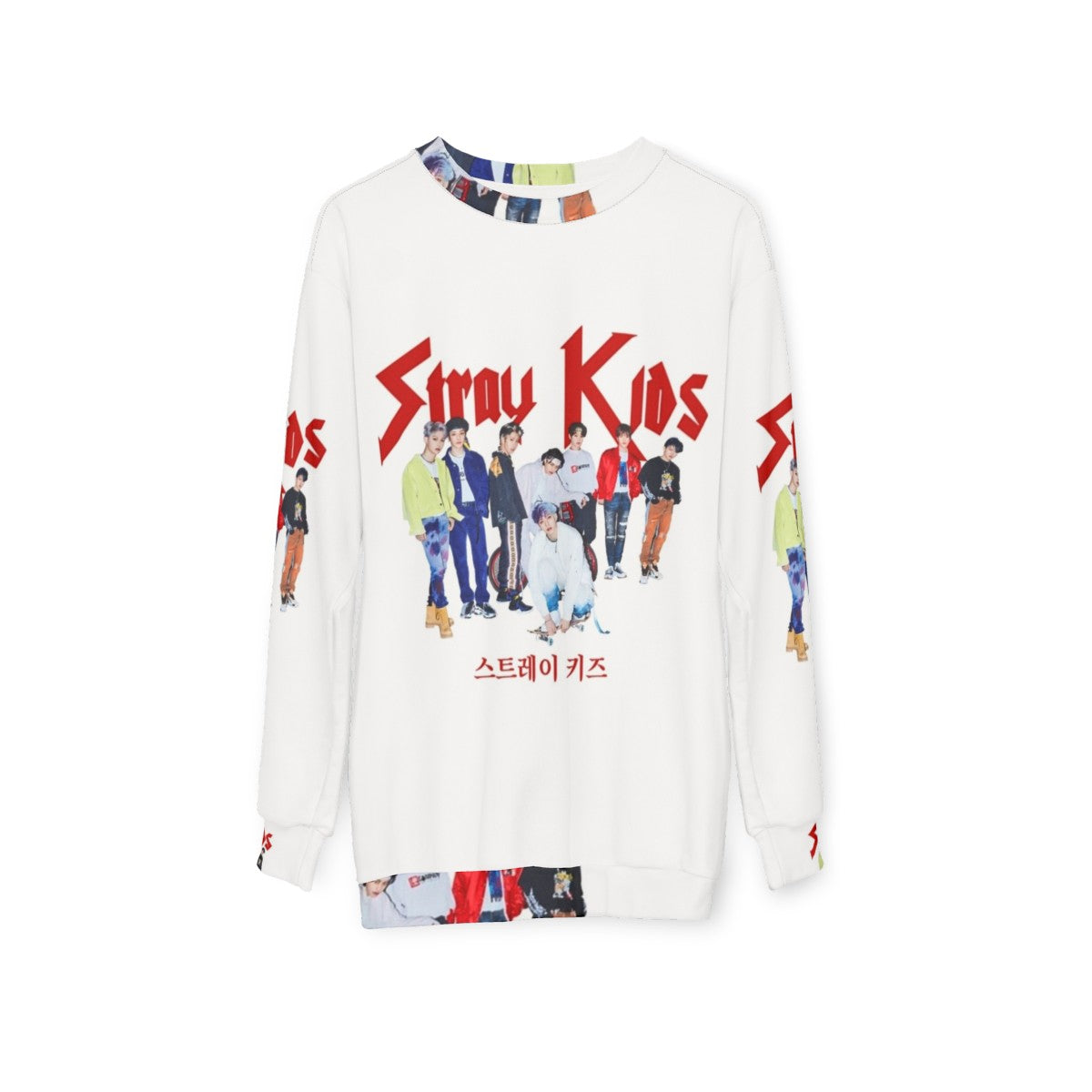 Stray Kids Korean Pop Band Sweatshirt - hanging