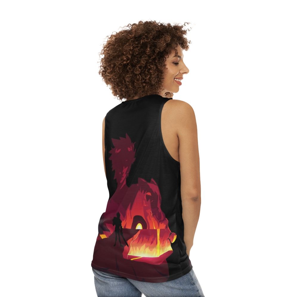 Zagreus Hades Unisex Tank Top - Greek Mythology Video Game Fan Art - women back