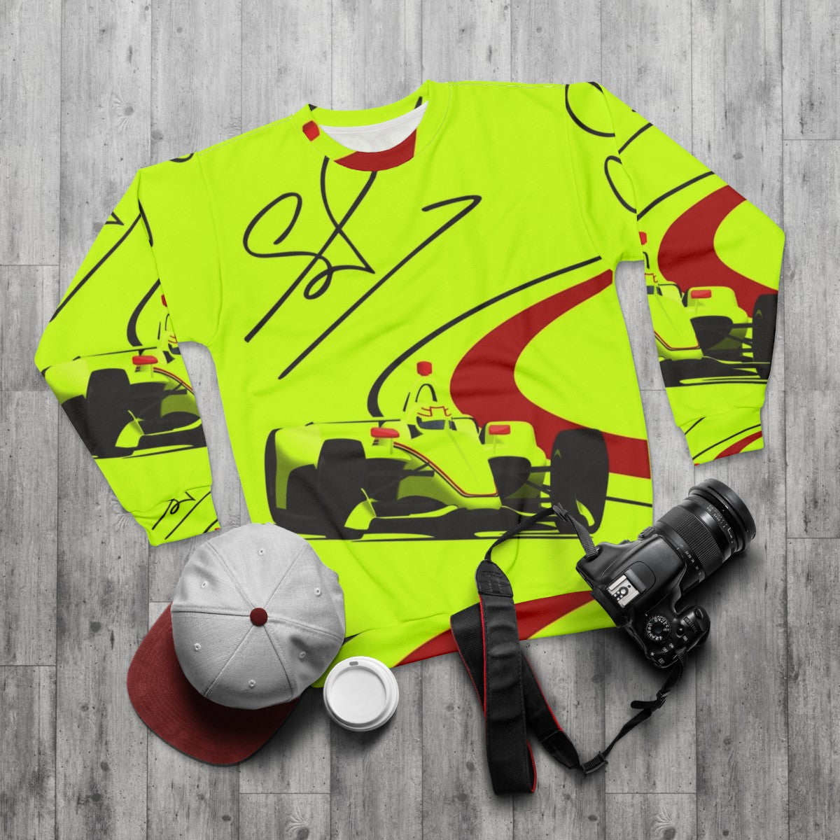 Simon Pagenaud Indy 500 Winner Signature Sweatshirt - flat lay