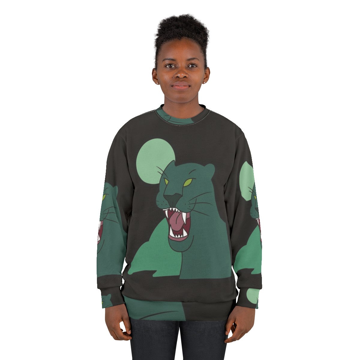 Gravity Falls Panther Pullover Sweatshirt with Disney Inspired Cartoon Design - women