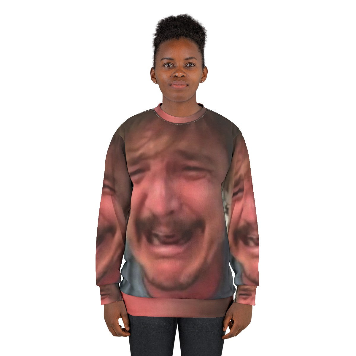 Pedro Pascal Crying Meme Sweatshirt - women