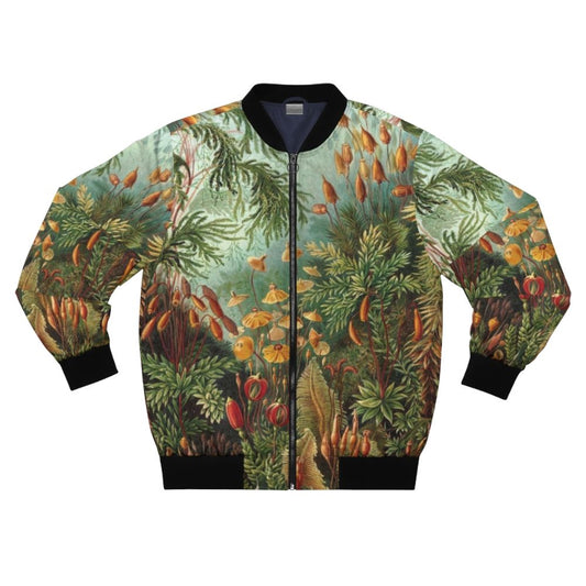 Vintage botanical nature decorative painting illustration artwork on bomber jacket