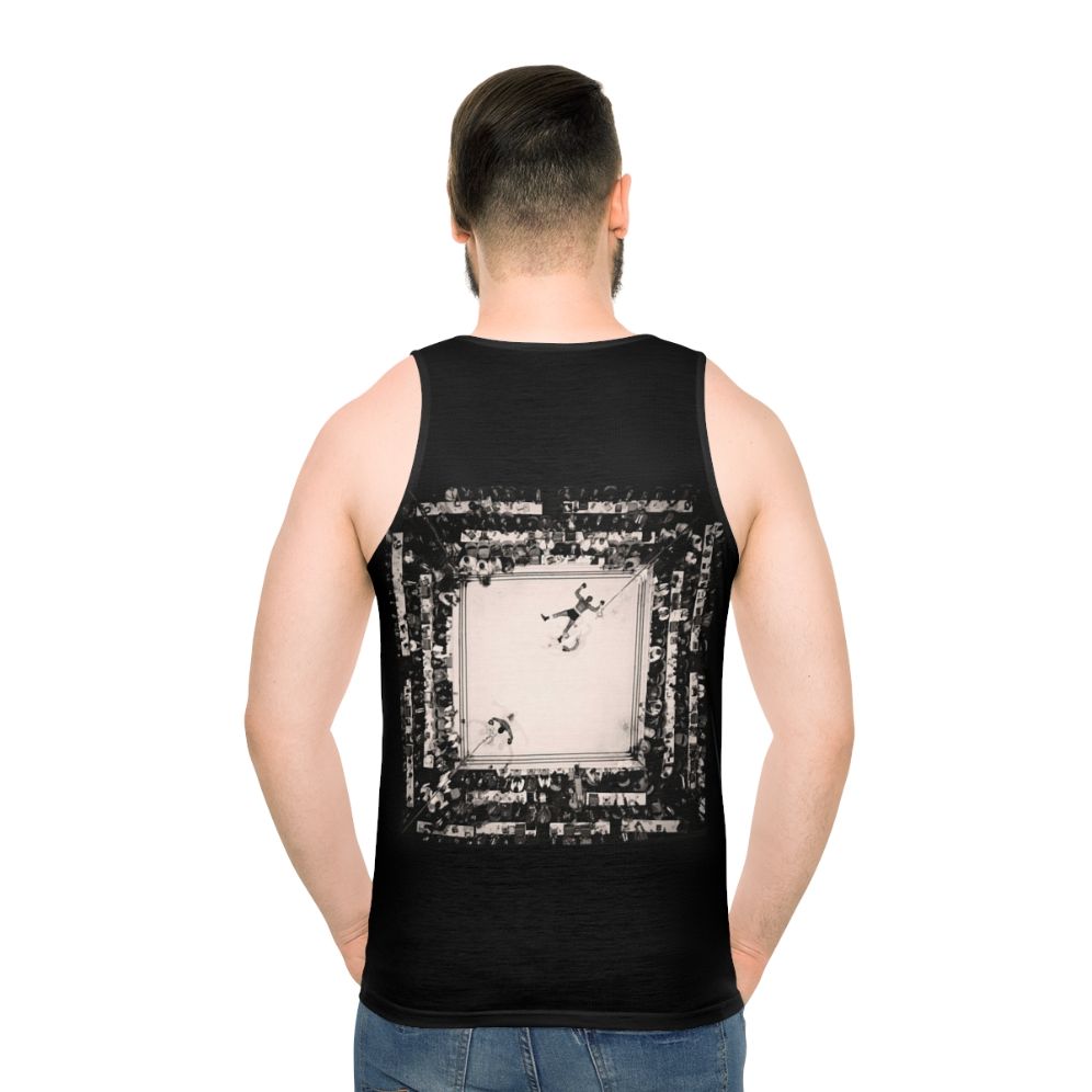 Vintage boxing tank top featuring Muhammad Ali and Williams fight - men back