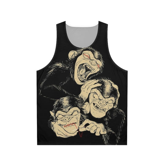 Three Wise Monkeys Unisex Tank Top