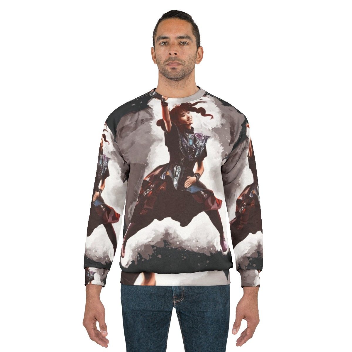 Kawaii Japanese Sweatshirt with Anime Inspired Design - men